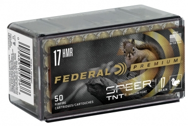 Federal Varmint & Predator Speer TNT 17 HMR 500 RDS