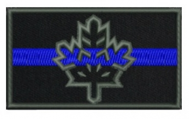 Nordic Maple Flake Thin Blue Line Logo Patch