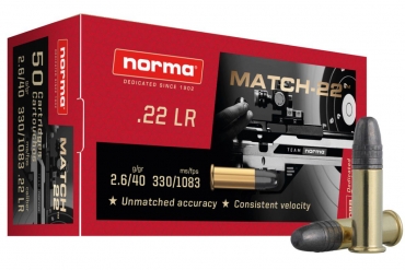 Norma Match-22 .22LR 40gr