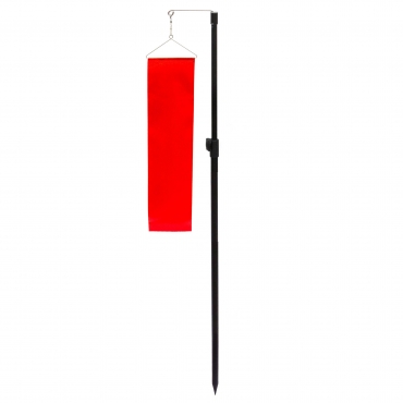 Range Wind Flag with Height Adjustable Pole