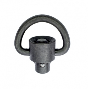 Recessed Plunger HD D-Loop Push Button Swivel