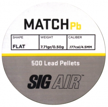 SIG Match Lead Pellets, .177 / 0.50g