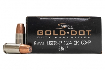 Speer LE Gold Dot 9mm Luger +P 124gr