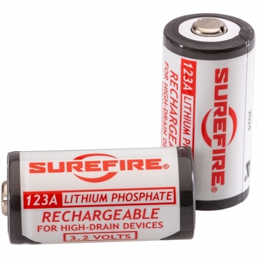 SUREFIRE 123A Rechargeable Batteries 2 Pack
